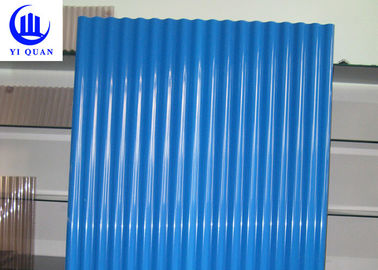 Building Material Waterproof Corrugated Pvc Panels / Tinted Plastic Roofing Sheets