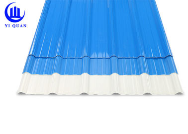 APVC Trapezoidal Spanish PVC Plastic Roof Tiles Customized Length