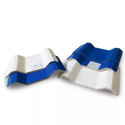 4.5kg/m2 Twin Wall Roofing Sheets Strong Load Capacity Upvc Hard Hollow Sheet