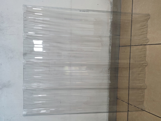 1120mm Width Pc Roof Sheet 90% Transparent Light Through Polycarbonate Roof Tiles